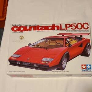 Lamborghini Countach LP500s 1/24 Sports Car Series, Tamiya Model 1990s Red